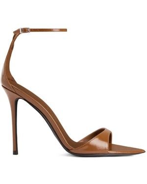 Giuseppe Zanotti Intriigo Ankle-Strap Pointed-Toe Sandals - Brown
