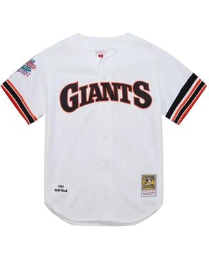 Mitchell & Ness Mlb Giants 1989 Willie Clark Shirt - White