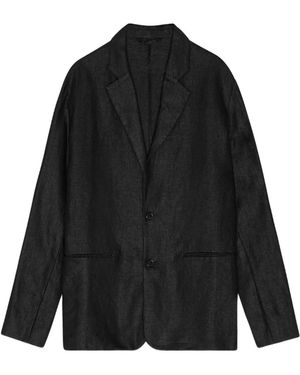 NN07 Linen Blazer - Black