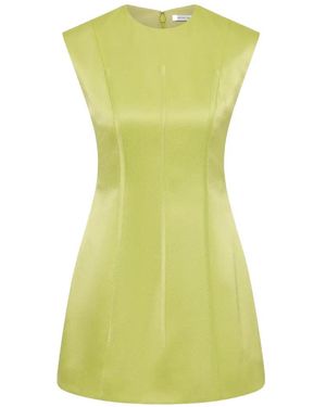 Rachel Gilbert Hallie Panelled Mini Dress - Green