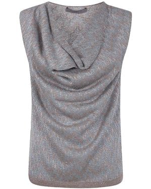 D.exterior Haut À Motif Zig-Zag - Grey