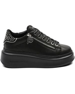 Karl Lagerfeld Zip Kapri Trainers - Black