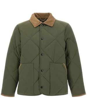 Barbour Short Liddesdale Diamond-Quilted Jacket - Green