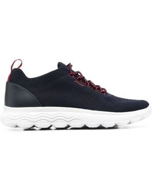 Geox Knitted Low-Top Trainers - Blue