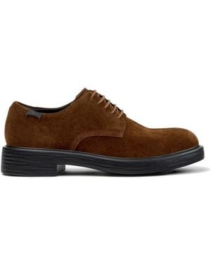 Camper Dean Suede Lace-Up Shoes - Brown