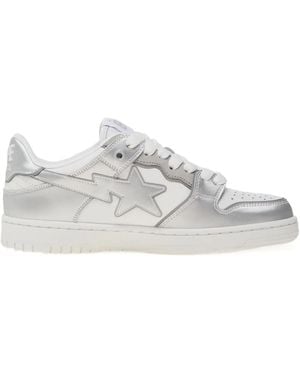 A Bathing Ape Bape Sk8 Sta 4 Trainers - White