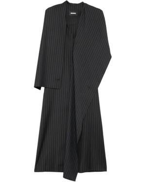 Moohong Gestreepte Maxi-Jurk - Zwart
