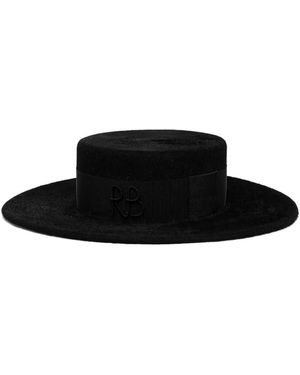 Ruslan Baginskiy Chapeau Canotier - Black