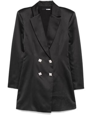 ROTATE BIRGER CHRISTENSEN Satin Mini Dress - Black