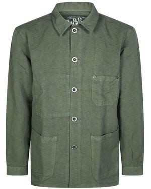 B.D. Baggies Rivet-Detail Shirt Jacket - Green