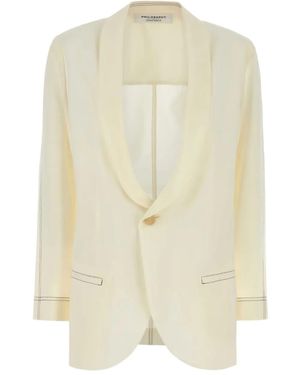 Philosophy Di Lorenzo Serafini Single-Breasted Blazer - White