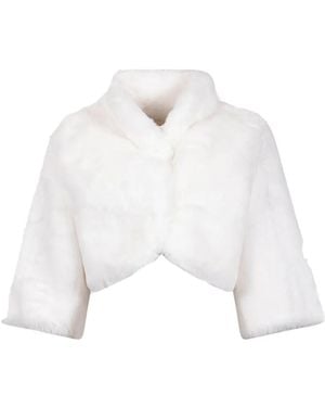 Rene' Derhy Ginny Faux-Fur Cropped Jacket - White