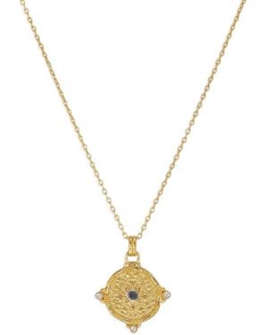 Ottoman Hands Collana Con Pendente Shield - Metallizzato