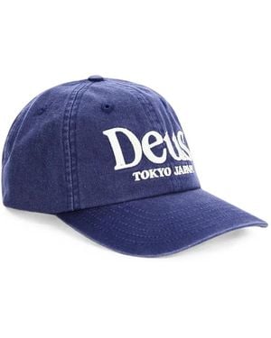 Deus Ex Machina Metro Logo-Embroidered Cap - Blue
