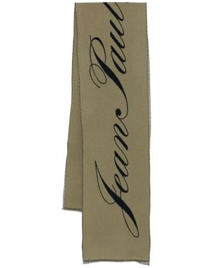 Jean Paul Gaultier ロゴ スカーフ - グリーン