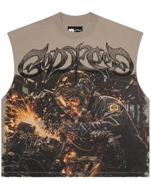 Godspeed Steel Sharpens Steel Vest - Brown