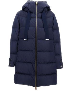 Herno フーデッド パデッドコート - ブルー