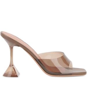 AMINA MUADDI Sandali Lupita Glass - Neutro
