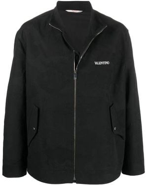 Valentino Garavani Jacket With Logo - Black