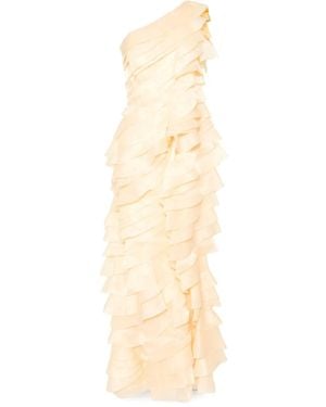 Saiid Kobeisy Layered Organza Dress - Natural