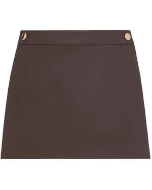 Sportmax Button-Detail Tailored Shorts - Brown