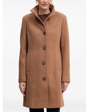 DKNY Cappotto Con Scollo A Imbuto - Marrone