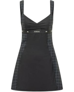 Amiri Ma Quad Mini-Jurk Met Patroon - Zwart