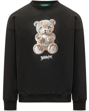 Barrow Teddy-Bear Print Sweatshirt - Black