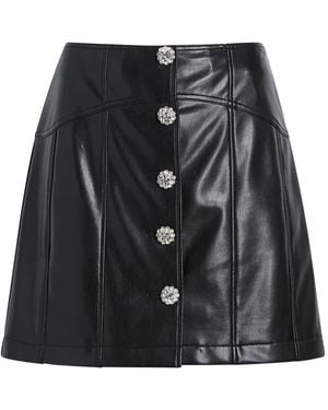 Cinq À Sept Claudia Vegan Leathe Skirt - Black