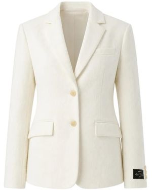 MSGM Jacquard-Effect Blazer - White