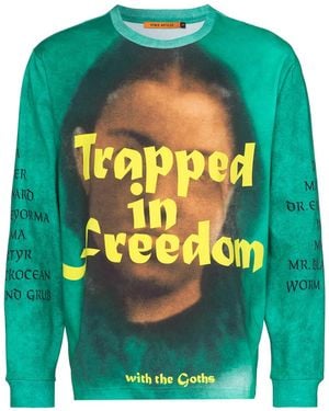 Vyner Articles Trapped Printed T-Shirt - Green