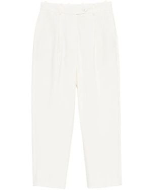 Circolo 1901 Pleated cropped trousers - Weiß