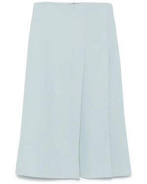 Ermanno Scervino Midirock mit Faltendetail - Blau