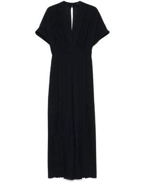 JOSEPH Sofia Pleated Jumpsuit - Black