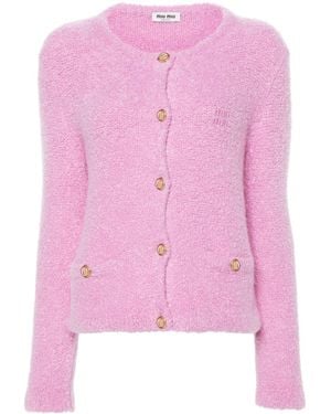 Miu Miu Cárdigan con botones - Rosa