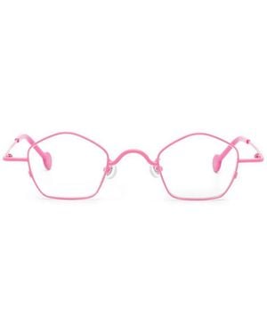 L.A. EYEWORKS Gafas Casoni Con Montura Geométrica - Rosa