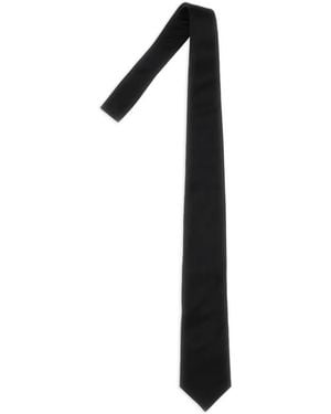 Corneliani Pointed-Tip Tie - Black