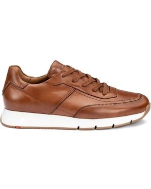 Lloyd Amsterdam Leather Lace-Up Sneakers - Brown