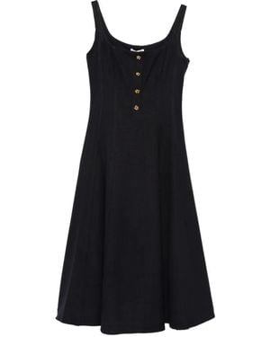 Altuzarra Orrie Button-Detail Dress - Black