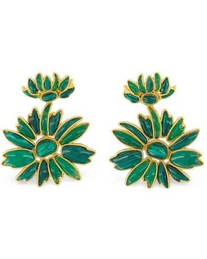 Zimmermann Botanica Dangle Earrings - Green