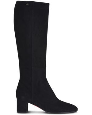Santoni 50Mm Leather Boots - Black