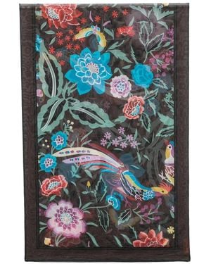 Missoni Floral-Print Bird-Motif Scarf - Grey