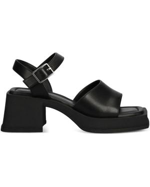 Vagabond Shoemakers 60Mm Hennie Heeled Sandals - Black