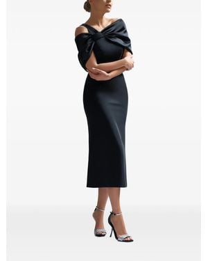 Cristallini Ophelia Midikleid - Schwarz