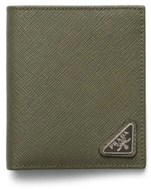 Prada Saffiano Leather Wallet - Green