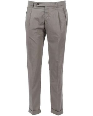 Berwich Pleated Trousers - Grey