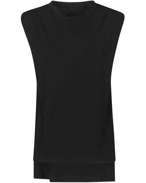 Petar Petrov Sleeveless Layered T-Shirt - Black