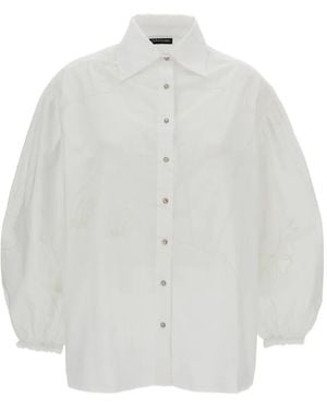 ESTRAFALARIO Hillay Embroidered Cotton Shirt - White
