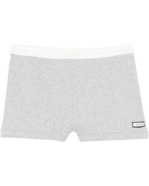 Entire studios Elasticated-Waist Shorts - White