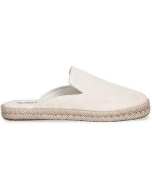 TOMS Suede Espadrilles - White